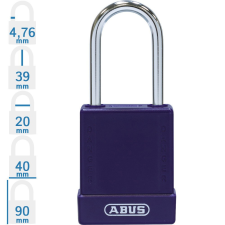 Abus 76BS/40 KA - Egységkulcsos lakat (Több lakat azonos kulccsal) - Lila lakat
