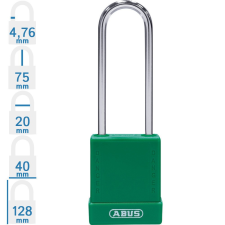 Abus 76BS/40HB75 KA - Egységkulcsos lakat (Több lakat azonos kulccsal) - Zöld lakat