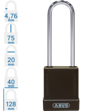 Abus 76IB/40HB75 KA - Egységkulcsos lakat (Több lakat azonos kulccsal) - Barna lakat