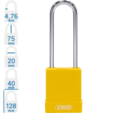 Abus 76IB/40HB75 KA - Egységkulcsos lakat (Több lakat azonos kulccsal) - Sárga lakat