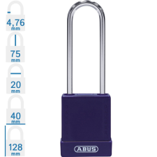 Abus 76IB/40HB75 LOTO munkavédelmi kizáró lakat - Lila - 848568 lakat