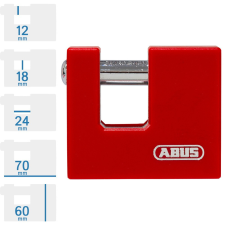 Abus 868/70 tömb lakat 3 db pontfuratos kulcs lakat