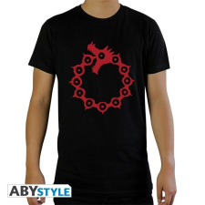 Abysse Corp. The Seven Deadly Sins &quot;Emblems&quot; fekete férfi póló, XXL méret férfi póló
