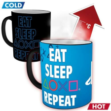 Abystyle Playstation - Eat, Sleep, PS, Repeat hőre változó bögre bögrék, csészék