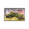 ACADEMY HOBBY MODELL KITS 1/72 M3 féllánctalpas és 1/4t kétéltű katonai jármű modell szett