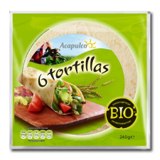Acapulco bio lágy tortilla tészta 240 g pékárú