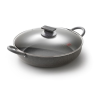 Accademia Mugnano Nagyméretű, 36 cm-es kőbevonatú serpenyő, üvegfedővel együtt