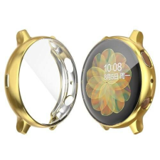 ACCMOBILE SAMSUNG Galaxy Watch Active2 44mm, Okosóra szilikon védőtok, előlapvédős, Arany okosóra kellék