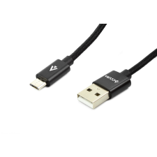 Accura ACC2289 USB Type-A apa - MicroUSB apa Adat és töltő kábel - Fekete (1.5m) kábel és adapter