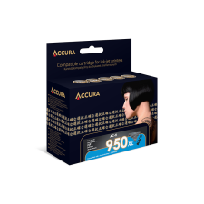 Accura (HP No. 950XL CN045AE) Tintapatron - Fekete (AC-H950BXL RE.) nyomtatópatron & toner