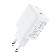 AceFast A21 hálózati töltő 1xUSB-C, PD30W fehér (A21 white) - Töltők mobiltelefon kellék