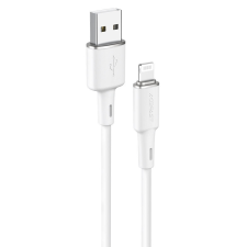 AceFast ACEFFY MFI USB kábel - Lightning 1.2m, 2.4a fehér (C2-02 fehér) mobiltelefon kellék