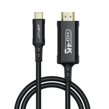 AceFast C1 USB-C - HDMI kábel 4K 60Hz HDR 1.8m - fekete kábel és adapter
