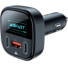 AceFast car charger 101W 2x USB Type C / USB, PPS, Power Delivery, Quick Charge 4.0, AFC, FCP black (B5)
