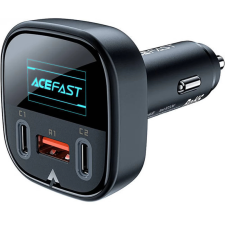 AceFast car charger 101W 2x USB Type C / USB, PPS, Power Delivery, Quick Charge 4.0, AFC, FCP black (B5) mobiltelefon kellék
