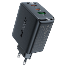 AceFast gyorstöltő GaN (2xUSB-C / USB-A) PPS / PD / QC4+ 65W fekete (A41) mobiltelefon kellék
