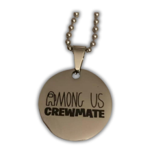 Acél Among Us Crewmate nyaklánc nyaklánc