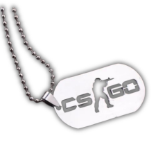 Acél Counter Strike CS GO nyaklánc nyaklánc