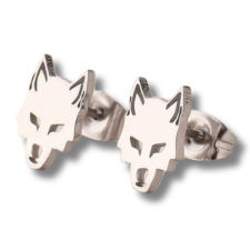  Acél farkas fülbevaló fülbevaló