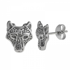  Acél farkas viking fülbevaló fülbevaló