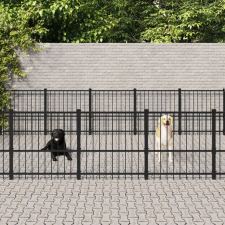  acél kültéri kutyakennel 26,35 m² szállítóbox, fekhely kutyáknak