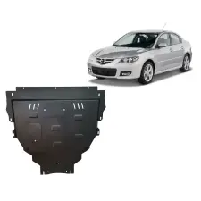  Acél motor, kapcsolószekrény, hűtő védőlemez Mazda 3  - (2003-2009) karosszéria elem