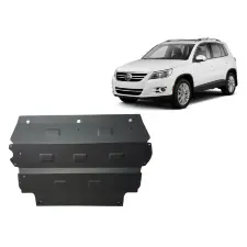  Acél motor, sebességváltó, hűtő, első lökhárító védőlemez VW Tiguan  - (2008-2015) karosszéria elem