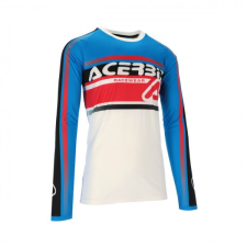 Acerbis JERSEY MX LINEAR LUGO - WHITE/BLUE motocross mez