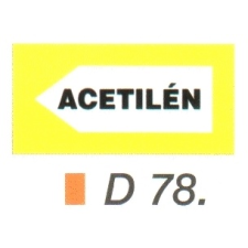  Acetilén D78 információs címke