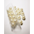 ACH Akril gyöngy - 10 db/cs, több méretben gyöngy fehér