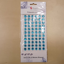 ACH Strasszkő öntapadós 10mm égkék dekorációs kellék