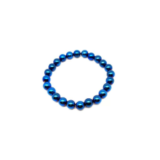  Achát electroplated kék golyó kari 8mm karkötő