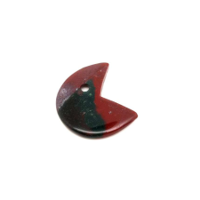 Achát indiai medál átfúrt pacman 30mm medál