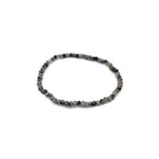 Achát tűz faz szin zöld szürke korong kari 4x3mm karkötő