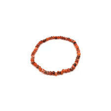  Achát tűz fazettált szin narancs korong kari 4x3mm karkötő