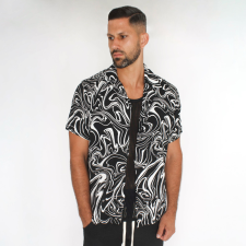 Acid Shirt - fekete ing - Méret: XL férfi ing