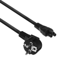 Act AC3310 Powercord mains connector CEE7/7 male (angled) C5 2m Black kábel és adapter