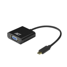 Act AC7300 USB-C to VGA adapter Black kábel és adapter