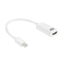 Act AC7525 Mini DisplayPort male to HDMI-A female adapter 0,15m White (AC7525) kábel és adapter