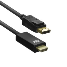 Act AC7550 DisplayPort to HDMI adapter cable 1,8m Black kábel és adapter