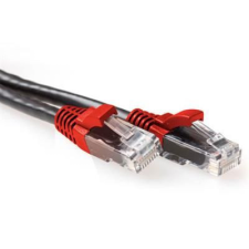 Act ACT CAT6A U-UTP Patch Cable 1,5m Black/Red kábel és adapter
