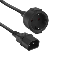 Act AK5250 Powercord C14 IEC - CEE 0,2m Black kábel és adapter