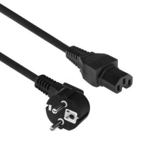 Act AK5313 Fekete 2 M CEE7/7 C15 csatlakozó kábel és adapter
