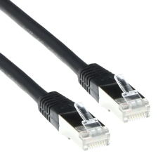 Act CAT5e F-UTP Patch Cable 1,5m Black IB7951 kábel és adapter