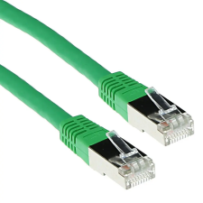 Act CAT5e F-UTP Patch Cable 1m Green  IB7701 kábel és adapter