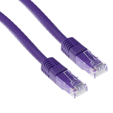 Act CAT5e U-UTP Patch Cable 1,5m Purple IB4751 kábel és adapter