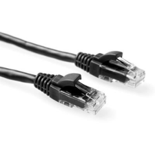 Act CAT5e U-UTP Patch Cable 1m Black IK5901 kábel és adapter
