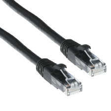 Act CAT6 U-UTP Patch Cable 1m Black IS8901 kábel és adapter