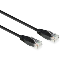 Act cat6 u-utp patch cable 2m black ac4002 kábel és adapter