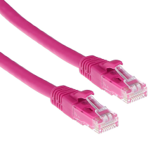 Act CAT6 U-UTP Patch Cable 3m Pink IS1803 kábel és adapter
